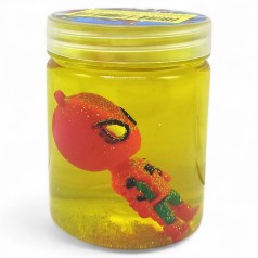 ИГРУШКА-АНТИСТРС СЛАЙМ С ФИГУРКОЙ "ГЕРОИ МАРВЕЛ" (ЖЕЛТЫЙ)