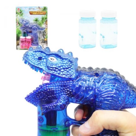 Пістолет із мильними бульбашками "Динозавр", синій