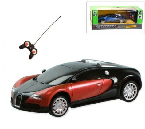 Машинка "Bugatti Veyron" из серии "Автопром" на радиоуправлении, красный