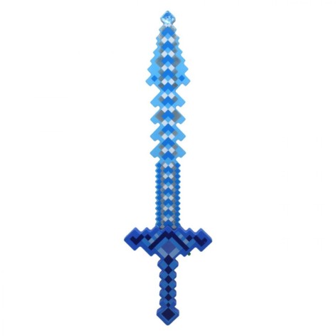 Меч со светом и звуком "Minecraft" (синий)
