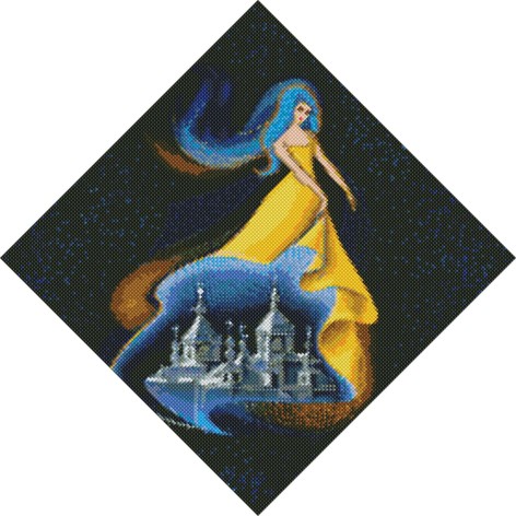 Алмазная мозаика "Берегиня", 40х40 см