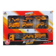 Набор металлических машинок "Model car: Строительная техника"