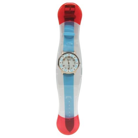 A-2428 Детские часы микс 25см (150) голубой фионит