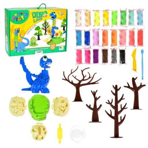 Набор для творчества "Мистер тесто. Dino Land", на украинском языке