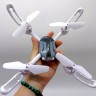Квадрокоптер Y 22(18) съемный аккумулятор 3.7V, пульт 2.4 GHz, USB-кабель, headless mode, подсветка, режимы подсветки, в коробке