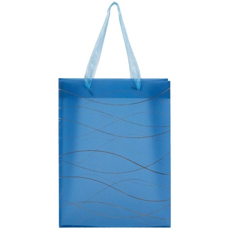 Пакет пластиковый подарочный 25х19см, Waves-2.