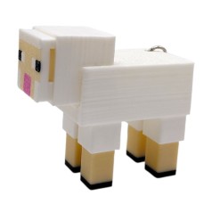 Брелок 3d печать "Minecraft: Овца"
