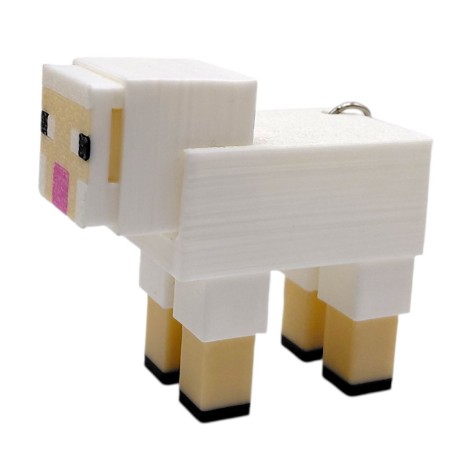 Брелок 3d печать "Minecraft: Овца"