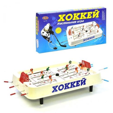Уценка. Уценка. Настольная игра "Хоккей" - повреждена упаковка - нет шайб и повреждена коробка