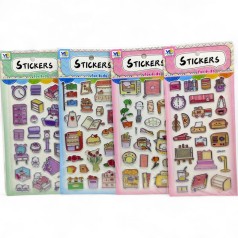 Набір наліпок 3D (мікс видів)