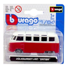Машинка металлическая (коллекционная) "Volkswagen Van: Samba", красный
