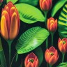 Алмазна мозаїка "Екзотика квітів" 30х30 см
