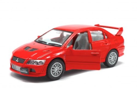 Машинка KINSMART "Mitsubishi Lancer Evolution" (червона)