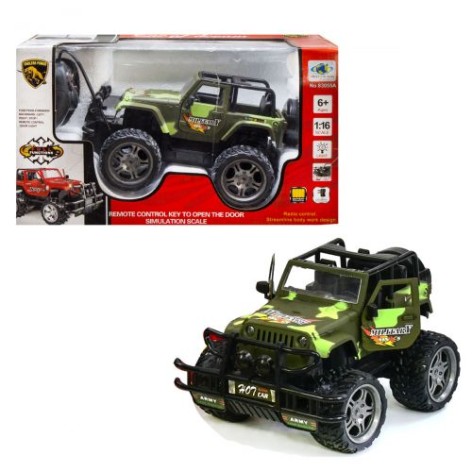 Машинка на радиоуправлении "Jeep Wrangler" (камуфляж)