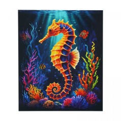 Картина по номерам "Морской конек", 40х50 см, люминесцентные краски (светится в темноте), в коробке