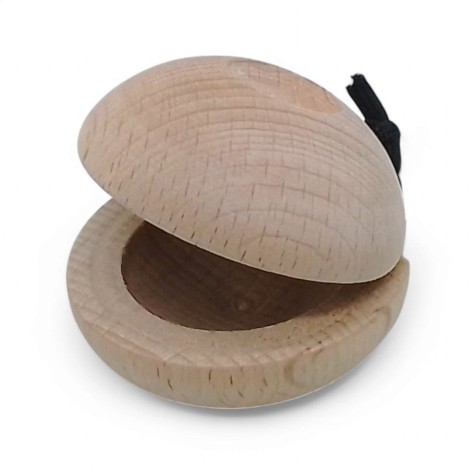 Кастаньета деревянная "Лягушка" неокрашенная