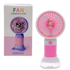 Вентилятор "Sanrio" My Melody / Май Мелоди, Аниме / Anime аккумулятор: 14.2V, USB, легкий корпус, низкий шум, подставка, в коробке (Белая)