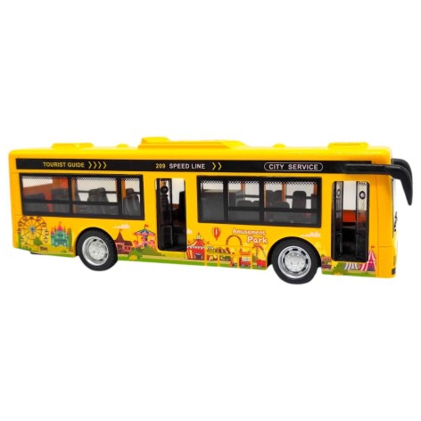 Машинка пластиковая "Автобус" (ЖЕЛТЫЙ)