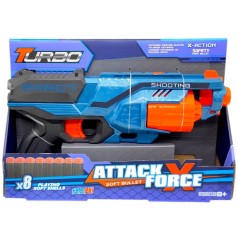 Игрушечный пистолет (бластер) с мягкими патронами (31х19 см, коробка – 32х7х22 см)