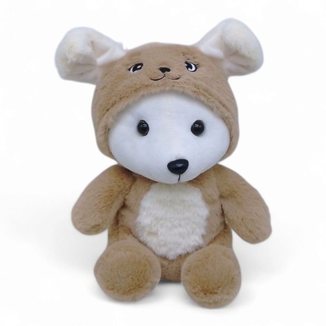 Мягкая игрушка Мишка в капюшоне (пес) 25 см