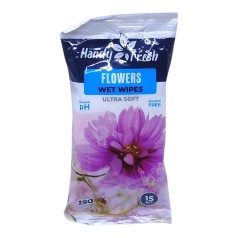 Вологі серветки Handy Fresh, flowers, 15 шт.