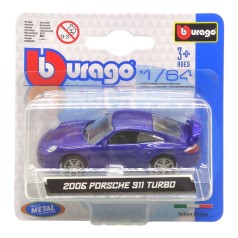 Машинка металлличсекая Porsche 911 turbo синий