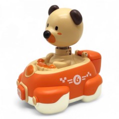 Машинка инерционная "Мишка на пружинке"