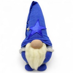 Мягкая игрушка "Скандинавский гном" (Hand Made) высота 28 см, мальчик (голубой)