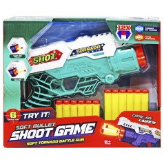 Бластер с патронами "Shoot Game", бирюзовый