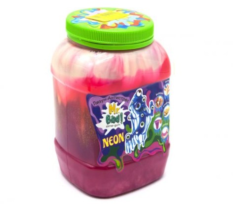 Лизун-антистресс "Mr. Boo: Neon", 1000 г (розовый+)
