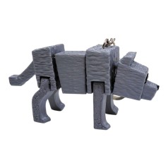 Брелок 3d печать "Minecraft: Волк"