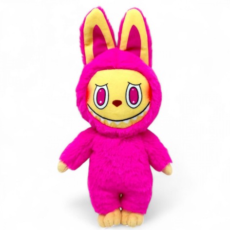 Игрушка мягкая "Лабубу Малиновая" 34 см
