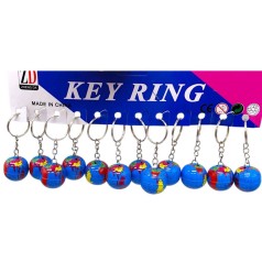 Брелок Глобус, металевий, 6,5 см