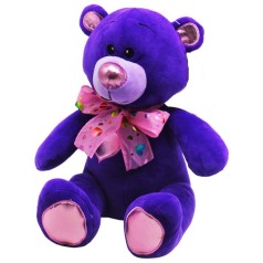 Мягкая игрушка "Мишка Буми", фиолетовый