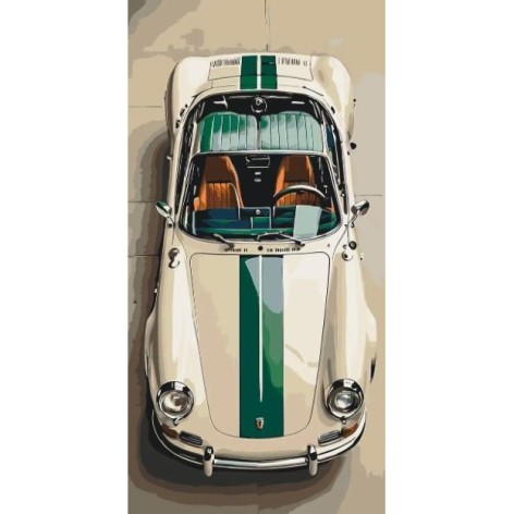 Картина за номерами "Порш" 40*80 см