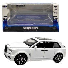 Машинка "Авто Експерт"  металопластик, 1:32, звук, світло, інерція, рухомі елементи (БІЛИЙ)
