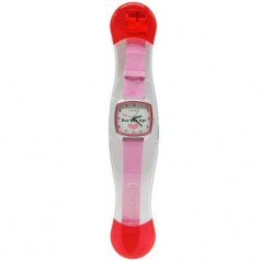 A-2428 Дитячий годинник мікс 25см рожевий квадрат