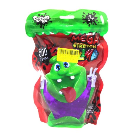 Слайм із блискітками "Mega Stretch Slime", 500г (сливовий)