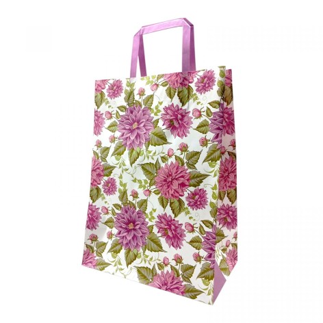 Пакет бумажный с ручками Крафт белый 25х15х34,5