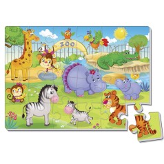 Гра розвиваюча Vladi Toys мʼякі пазли А4 Малюк зможе "Зоопарк"
