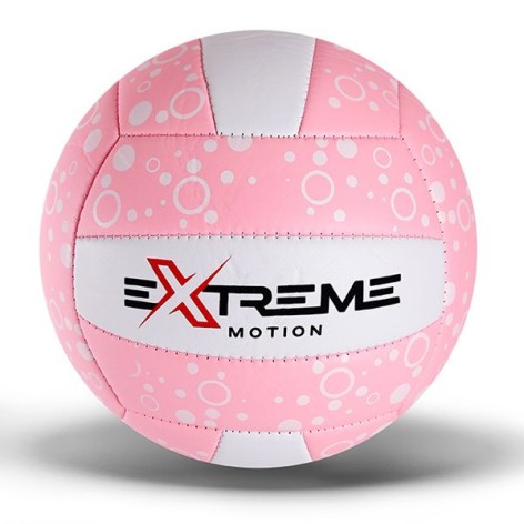 М'яч волейбольний  Extreme motion PVC 260 грамiв (Рожевий)