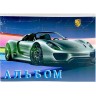 Альбом для рисования А5 20 листов, скоба "PORSCHE"