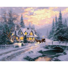 Картина по номерам "Новогодний покой" 40х50 см