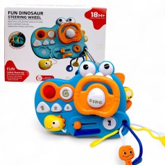 Бизиборд в коробке "Динозаврик" (бирюзовый)