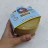Сквиш пельмень 8,5 см прозрачный с глитером (МИКС цветов)
