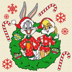 Картина по номерам "Bugs & Lola" 25х25 см