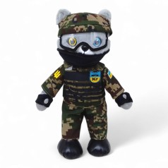 М’яка іграшка котик ЗСУ 33 см