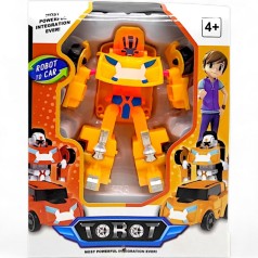 Робот-трансформер "Тобот (Tobot)", 11 см, желтый