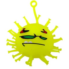 СЯЮЩИЙ ЁЖ КОРОНАВИРУС 9 СМ (ЖЕЛТЫЙ)