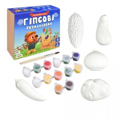 Набор для творчества "Гипсовые раскраски: раскрась овощи"